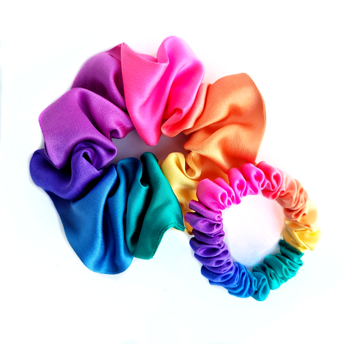 pure silk scrunchie hair accessories pony tail holder