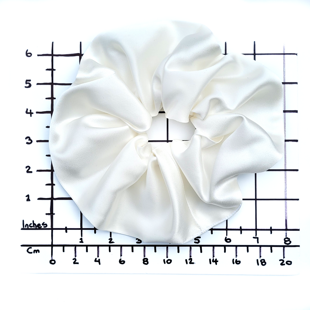 jumbo extra large scrunchie hair tie ponytail holder handmade in Canada by Lynne Kiel