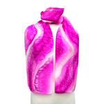 Load image into Gallery viewer, tie dye pink and white hand painted silk scarf handmade by Lynne Kiel
