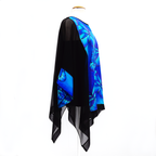 painted silk long top for women one size cruise wear wedding wear made in Canada