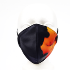painted silk face mask