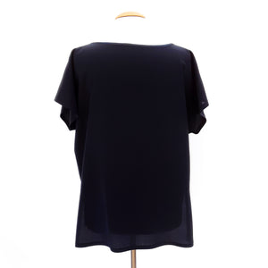 short sleeve silk top