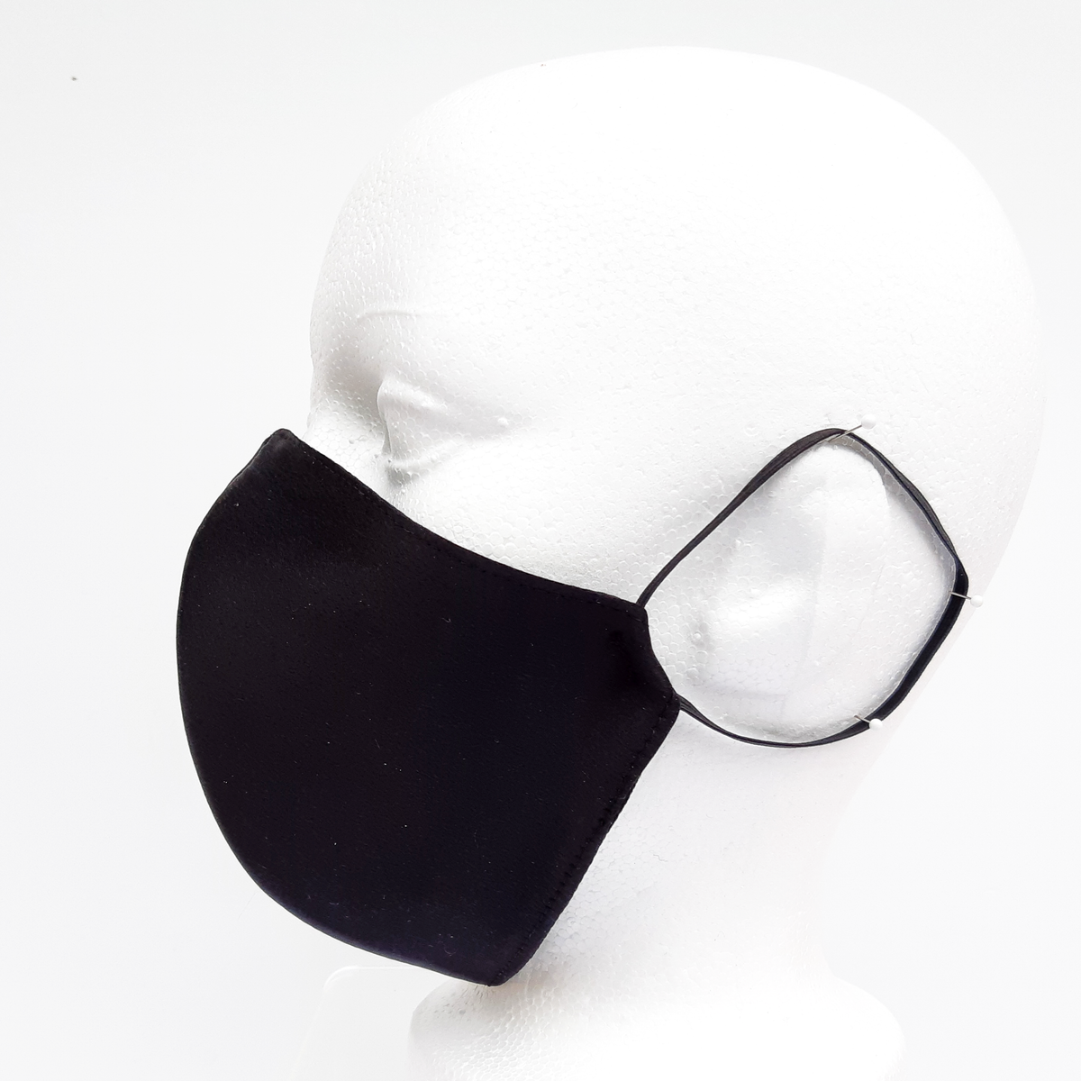 black satin mask