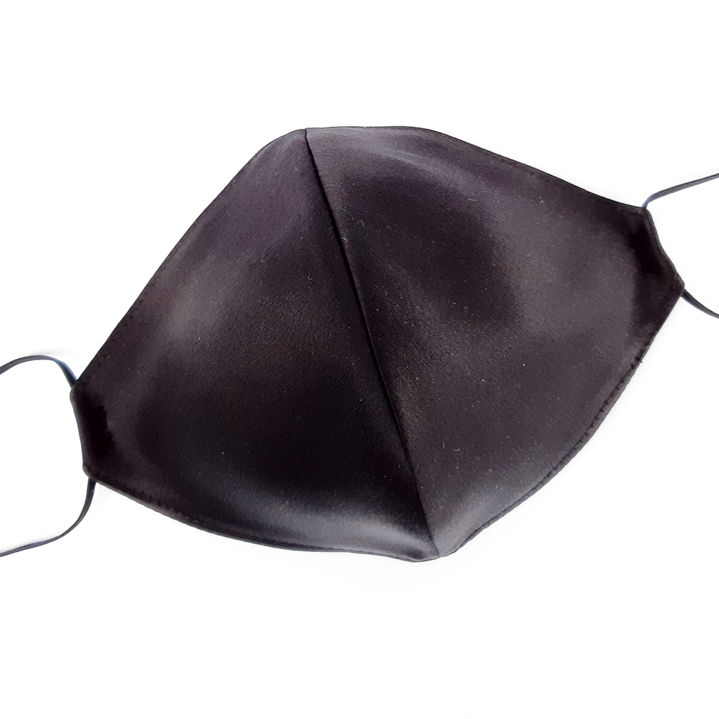 men black silk face mask