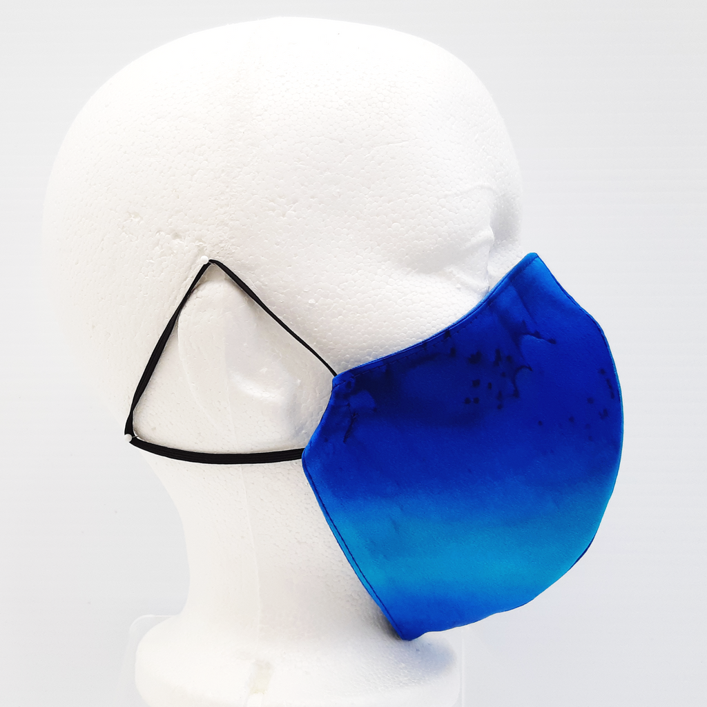 painted silk face mask