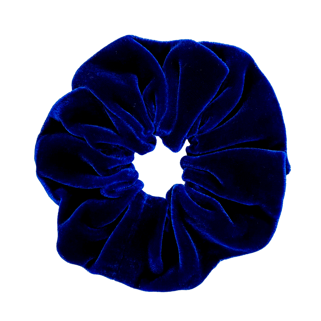 velvet silk scrunchie large size made in Canada by Lynne Kiel
