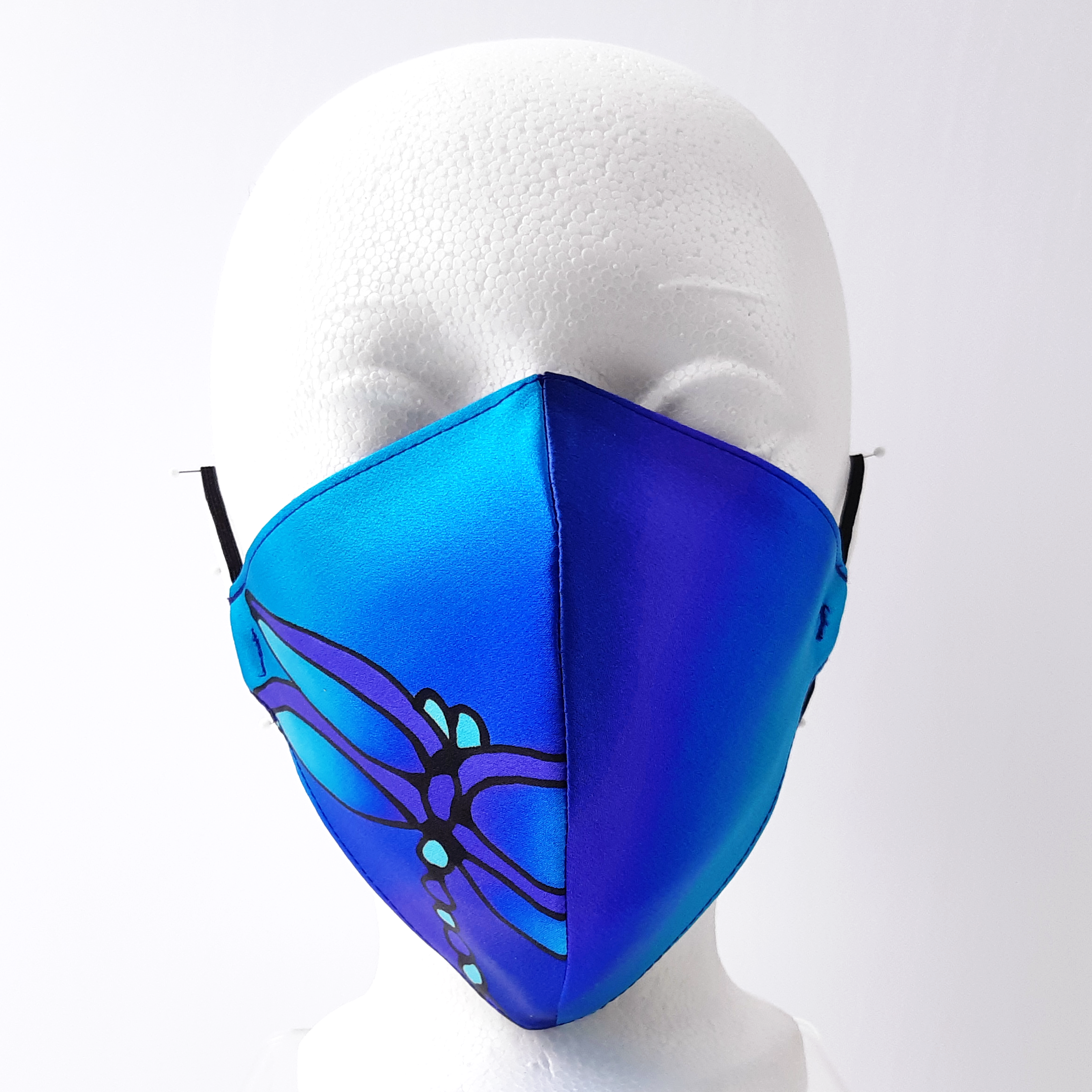 fitted facemask 3 layer pure silk washable