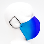 blue silk mask