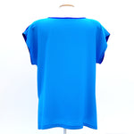 Load image into Gallery viewer, painted silk short sleeve top
