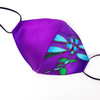 Purple silk facemask