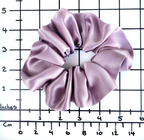 pure silk scrunchie hair ties dusty pink ponytail holder handmade in Canada by Lynne Kiel