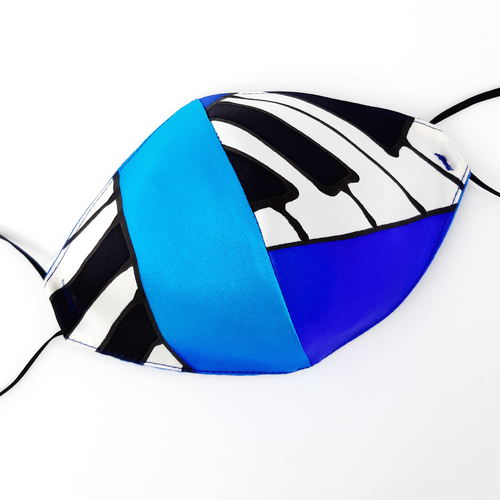 painted silk face mask