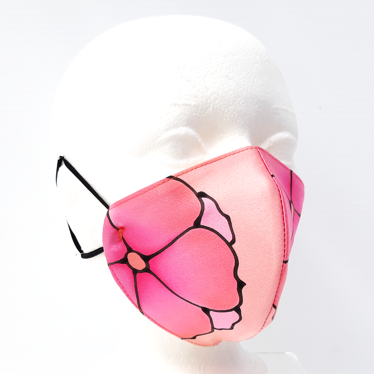 painted silk face mask made in Canada