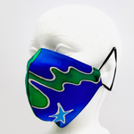 Load image into Gallery viewer, satin face mask blue
