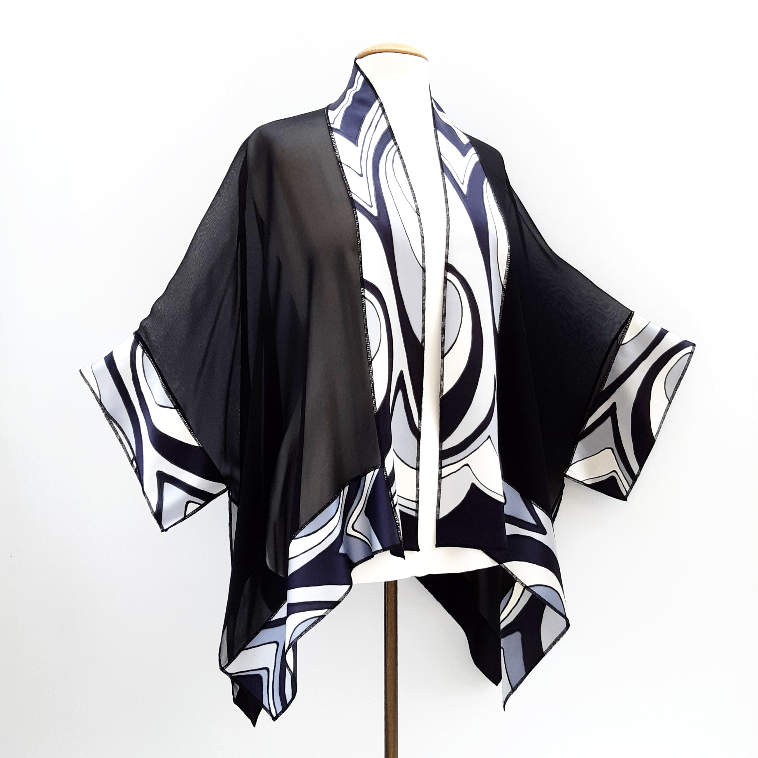painted silk shawl