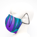 Load image into Gallery viewer, hand painted  fitted silk facemask washable 
