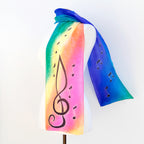 painted silk scarf