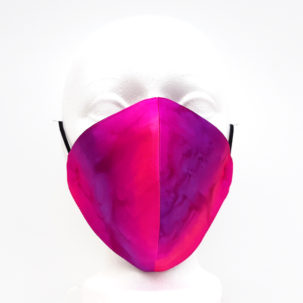 silk facemask made by Lynne Kiel