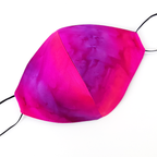 painted silk face mask