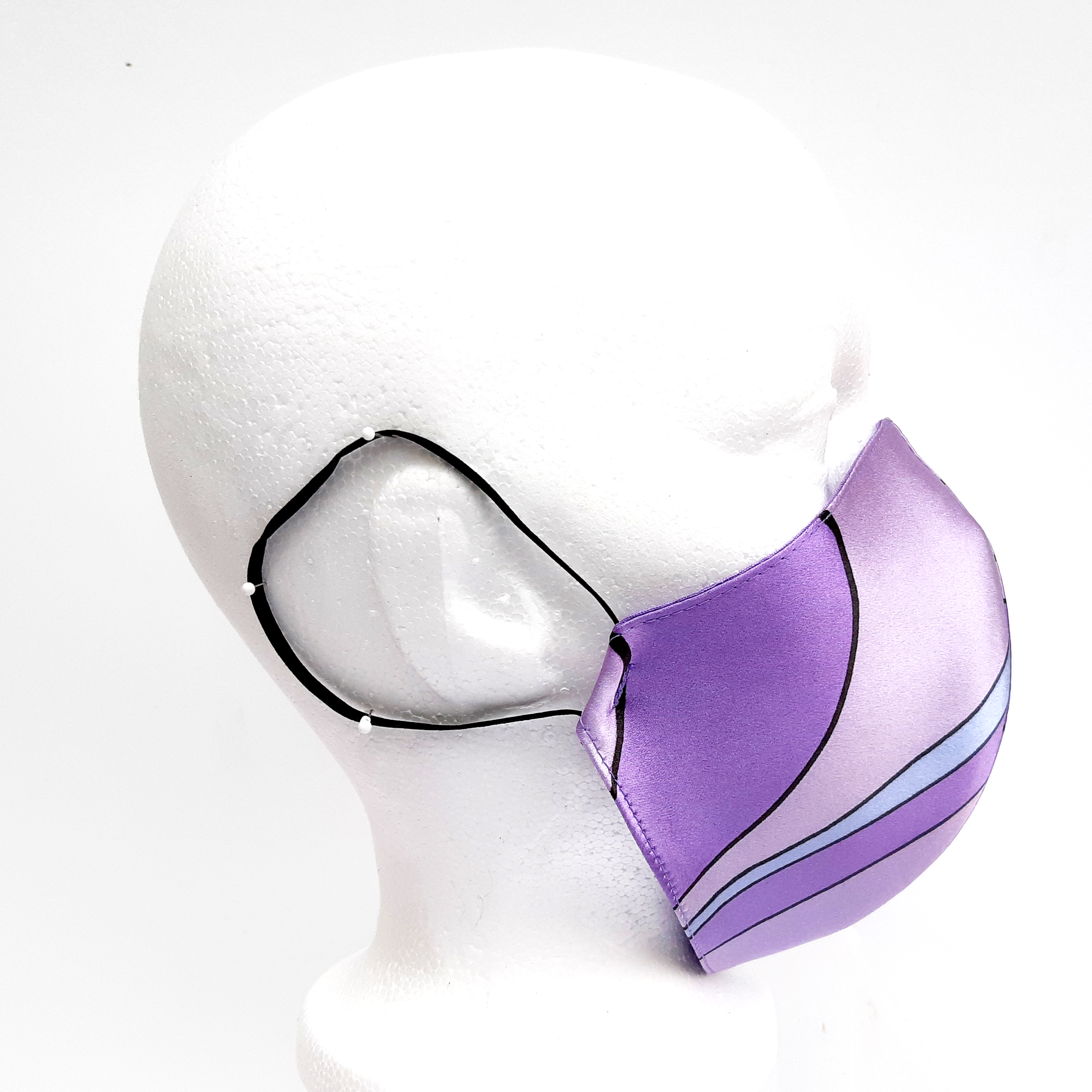 purple face mask