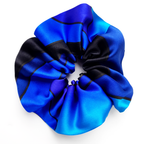 oversized mega jumbo silk scrunchie hand painted by Lynne Kiel