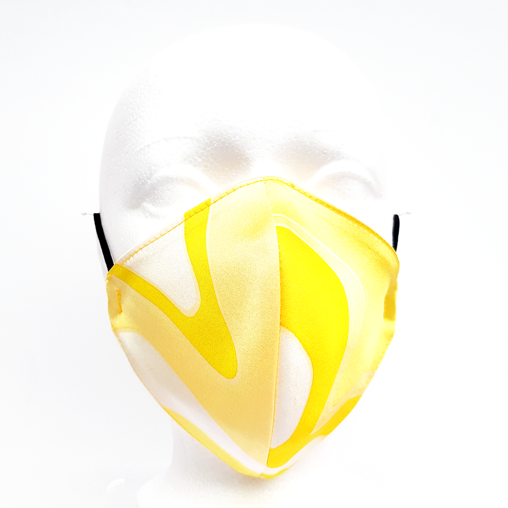 painted silk face mask