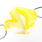 yellow silk facemask