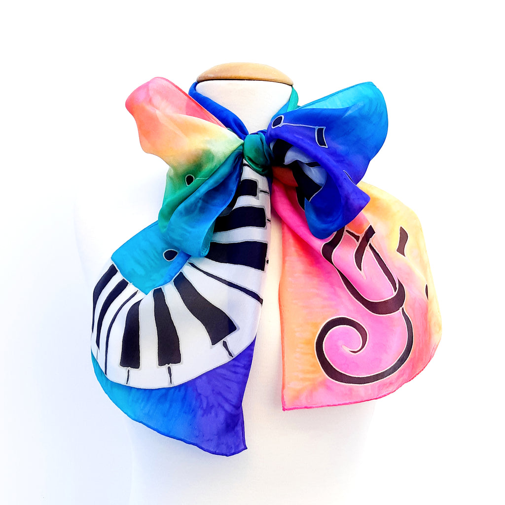 painted silk scarves 