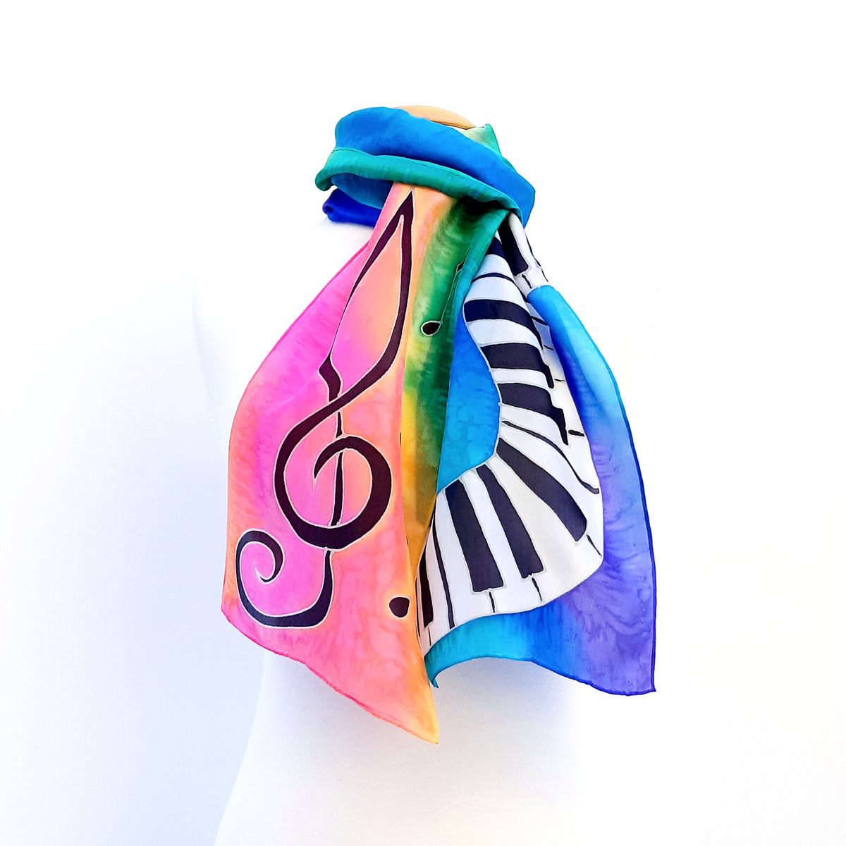 pink scarves