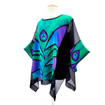 Load image into Gallery viewer, peacock feather hand painted art design caftan top handmade by Lynne Kiel
