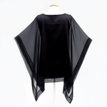 Load image into Gallery viewer, poncho top painted silk handmade in Canada by Lynne Kiel
