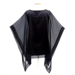 Load image into Gallery viewer, poncho black silk one size top cruise fashion 
