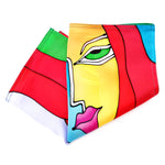 Load image into Gallery viewer, painted silk pocket square 
