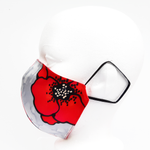Load image into Gallery viewer, fitted silk facemask for ladies made in Canada

