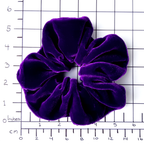 jumbo silk velvet scrunchies for gymnastic and yoga handmade by Lynne Kiels