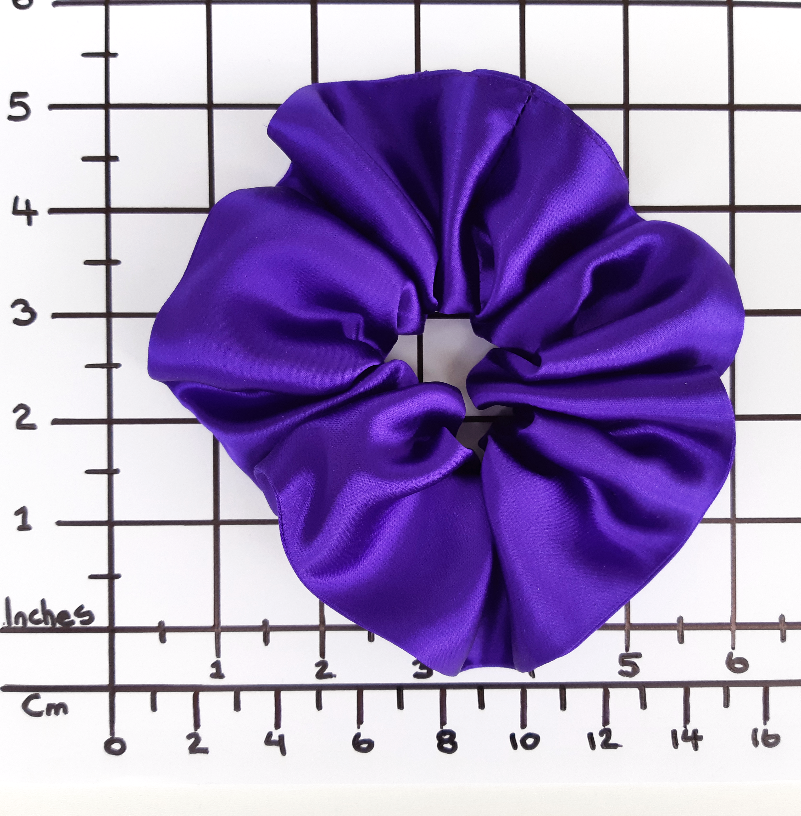 silk purple scrunchies for pony tail and bun hair accessories