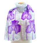 Load image into Gallery viewer, silk clothing accessory hand painted silk scarf made in Canada by Lynne Kiel

