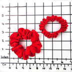 pure silk scrunchie small and skinny size handmade by Lynne Kiel
