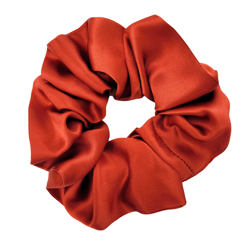 pure silk hair scrunchie ponytail holder hair accessory handmade by Lynne Kiel