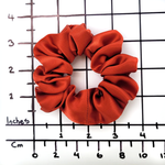 Load image into Gallery viewer, Small pure silk scrunchie pony tail holder hair tie handmade in Canada by Lynne Kiel
