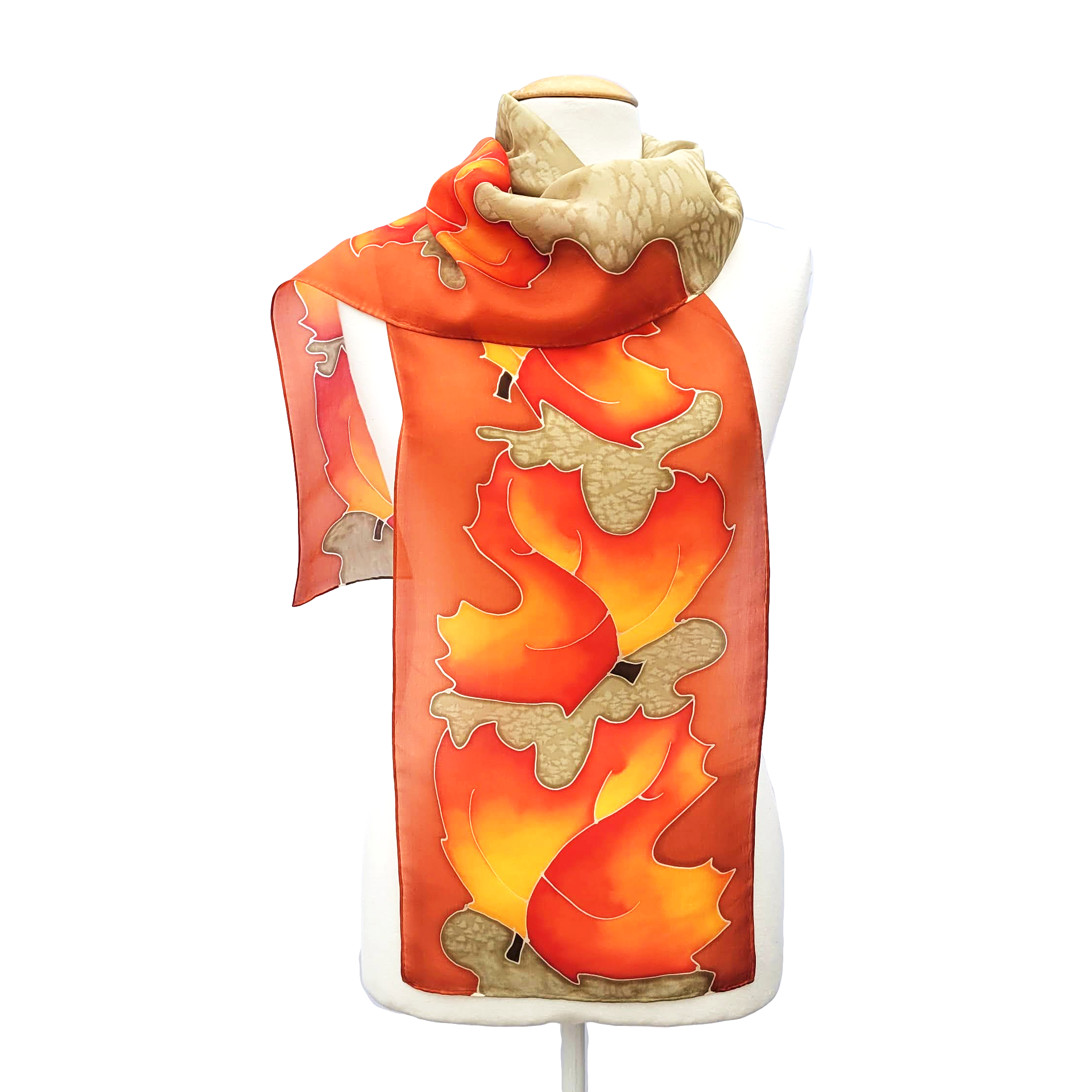 Hand-Painted Silk Scarves, Garments, and Artwork