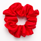 red silk scrunchies for bridesmaids gift mothers day gift