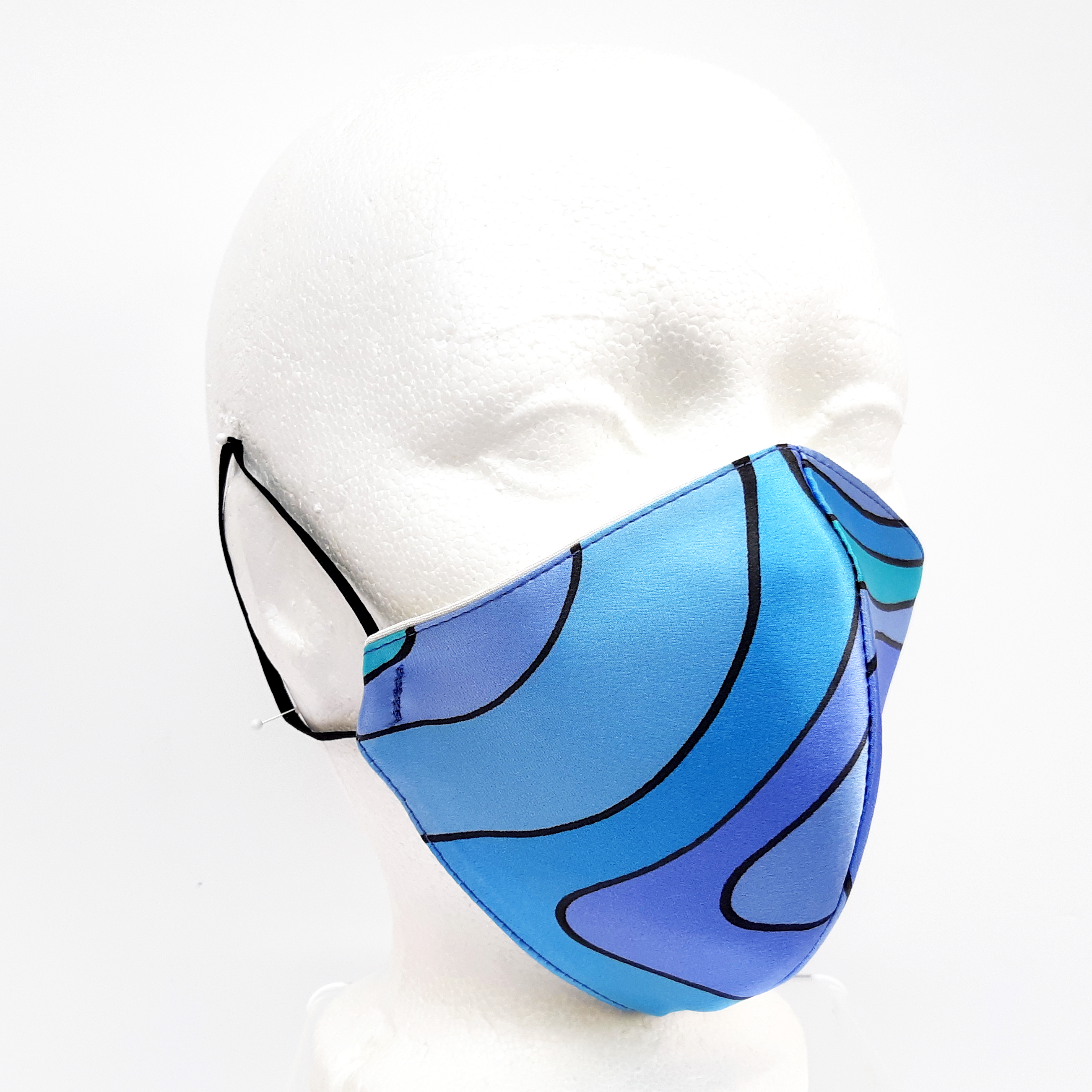fitted silk mask