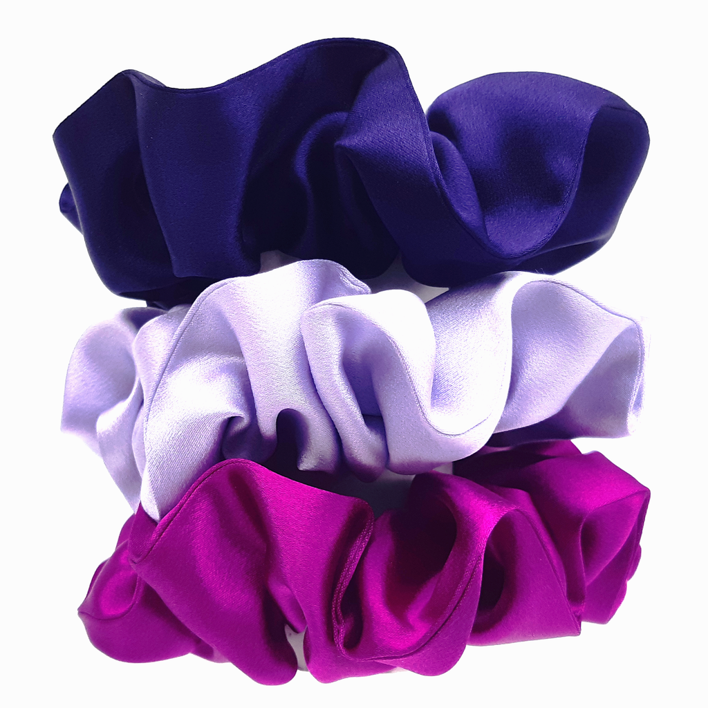 big hair silk satin scrunchie made in Canada