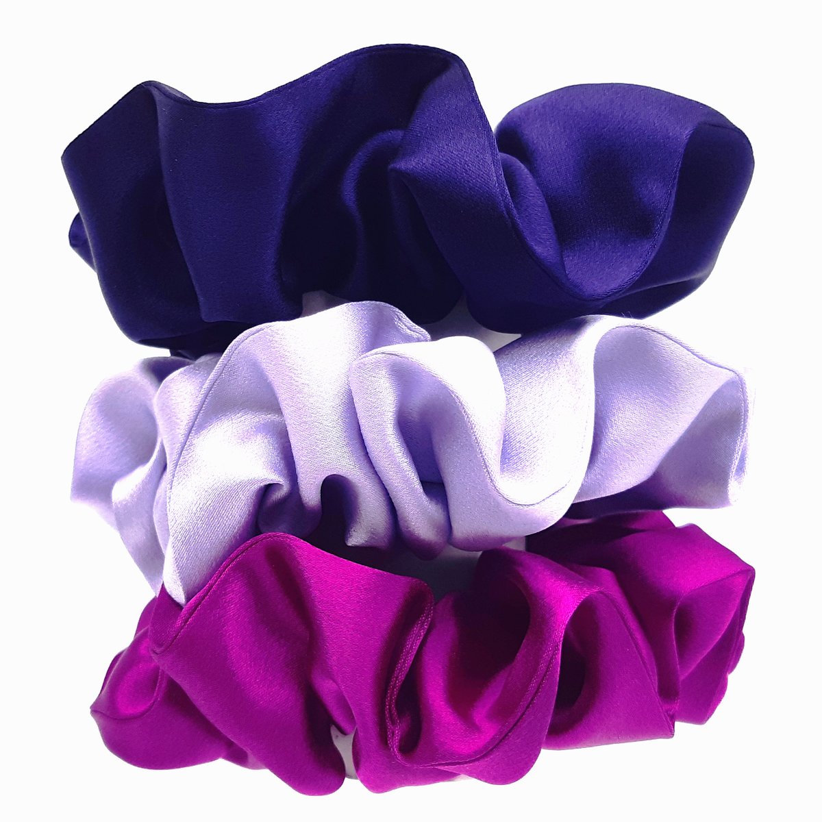 big hair silk satin scrunchie made in Canada