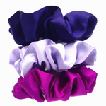 Load image into Gallery viewer, big hair silk satin scrunchie made in Canada
