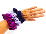 Load image into Gallery viewer, 3 pack scrunchie set for bridesmaid and mothers day gift
