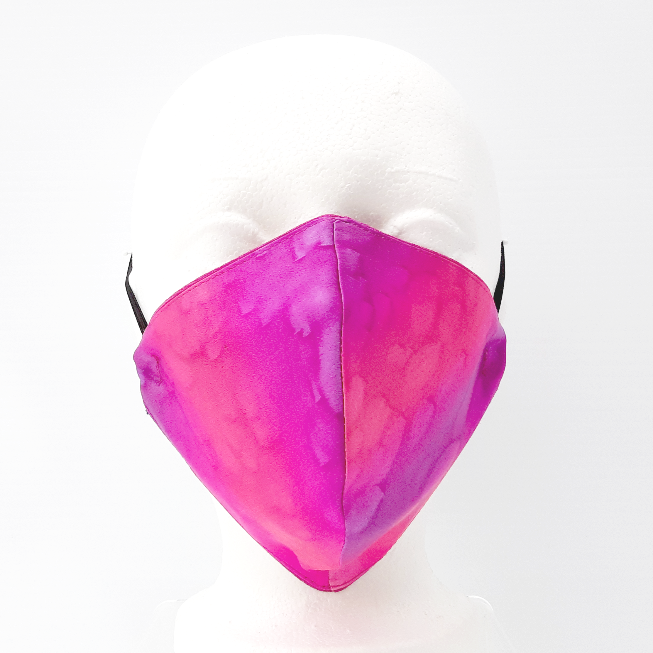 pink silk facemask