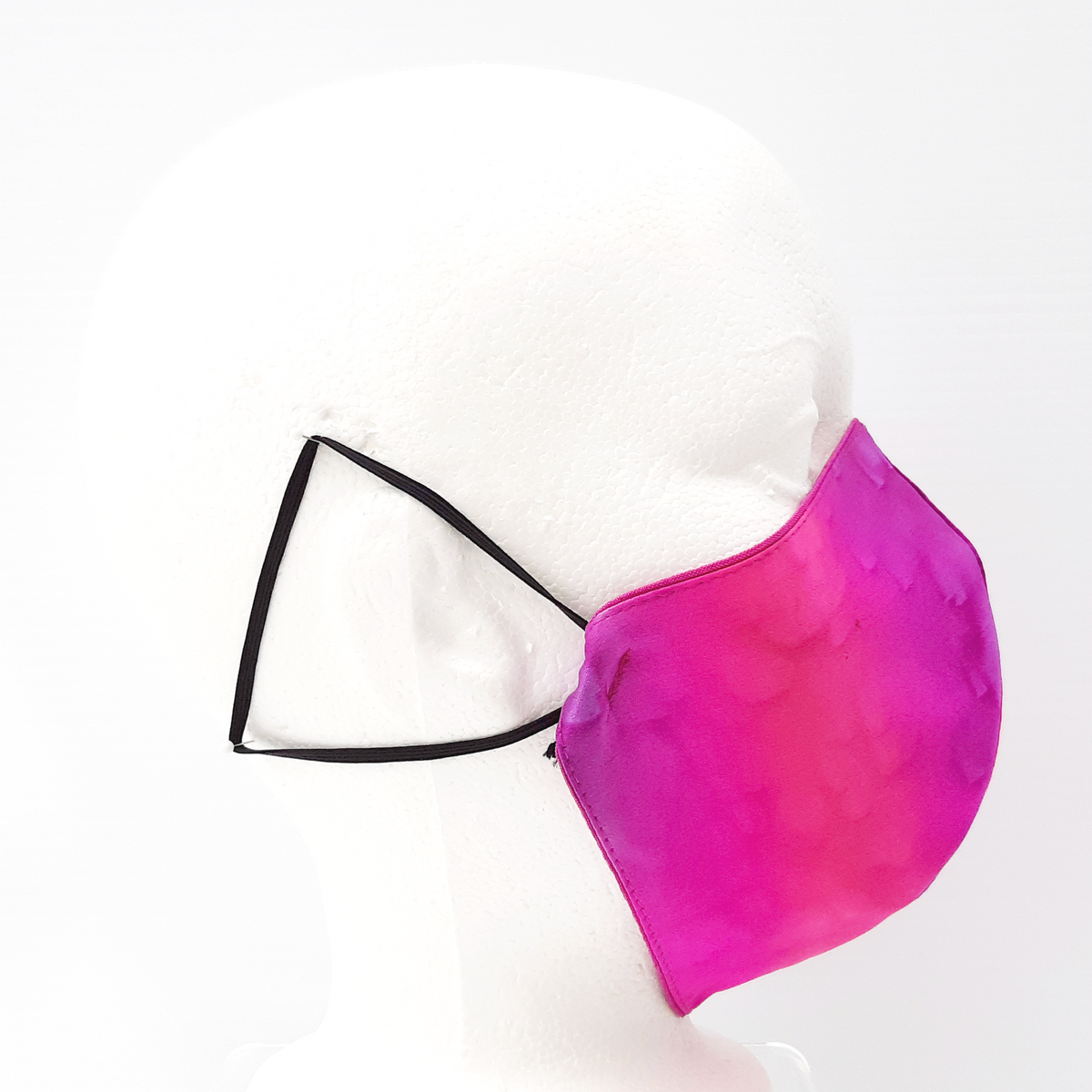 Pink silk mask