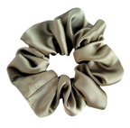 pony tail holder crunchie beige color silk scrunchie handmade by Lynne Kiel